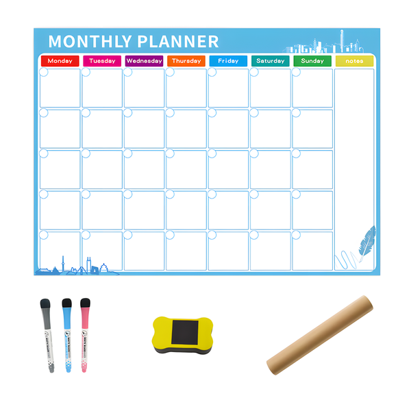 Magnetic Monthly Planner Weekly Planner &amp; Dry Erase Marker Whiteboard