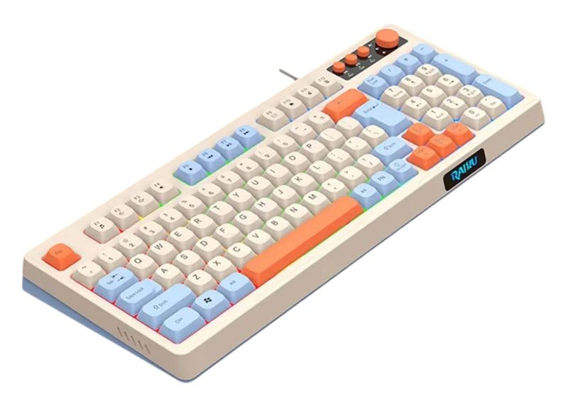 Raiku K98 Rainbow Led Light Gaming Keyboard