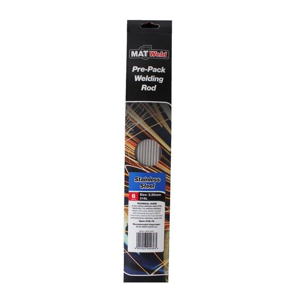 Matweld P/P Rods S/Steel 2.5Mm 8Piece