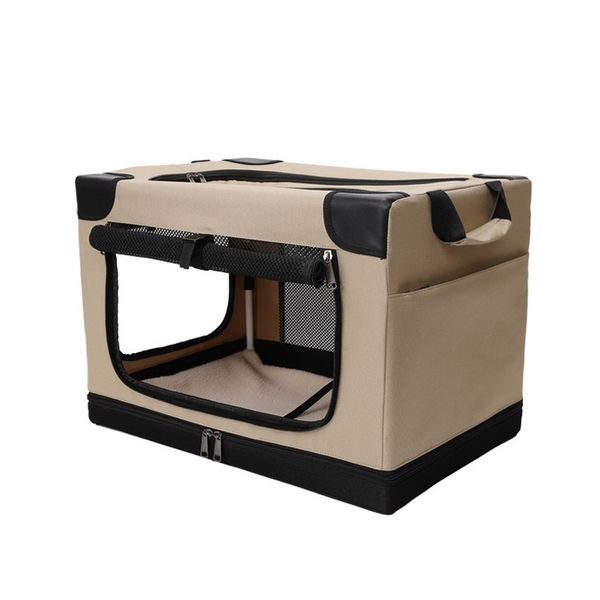 Foldable Car Dog Crate Portable Pet Travel Cage for Vehicles