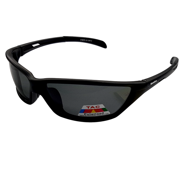 Snowbee Polarised Sunglasses Matt Black Frame Smoke Lense (S18079)