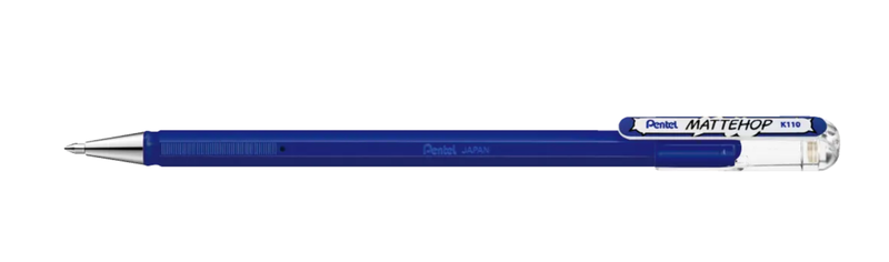 Pentel - Hybrid Gel Grip Ink Pens K118 (Each) - Blue x 2