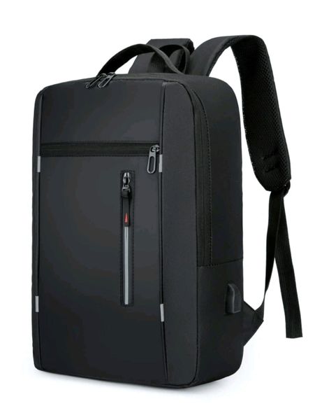 Stylish Waterproof Laptop Bag with USB Charging and Compartments