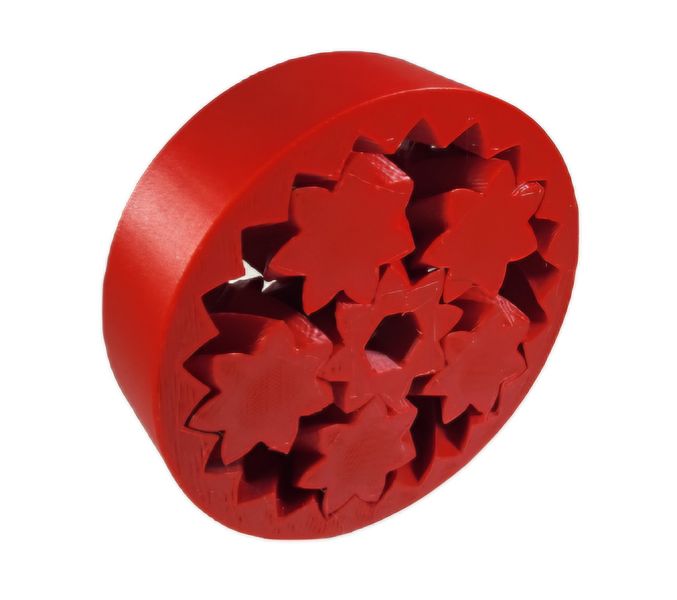 5 Gear Fidget Spinner Toy 3D Printed