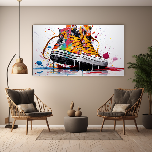Canvas Wall Art - Sneaker Splash - BK0199