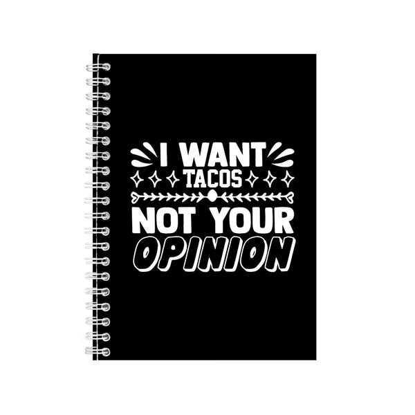 Tacos Notebook Mexican Gift Idea Writing Book Notepad Pad 36