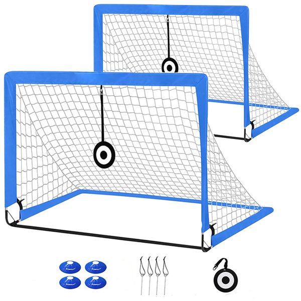 2 PCS Portable Soccer Goal Net Portable Soccer Goal Pop-Up Soccer Goal Net