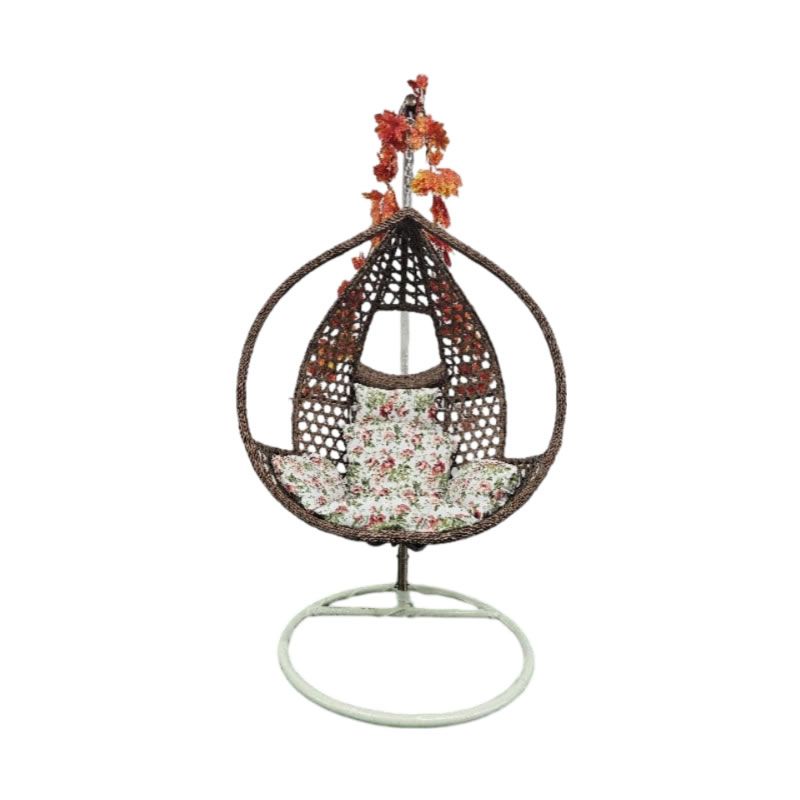 Rattan Wicker hanging Chair with Cushion and Open Sides Shop Today