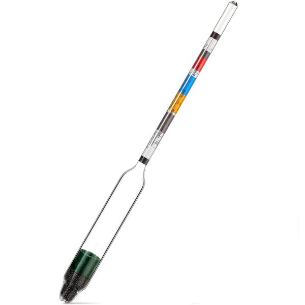 Triple Scale Hydrometer Alcohol Measuring Tool Brewing Distilling Equipment