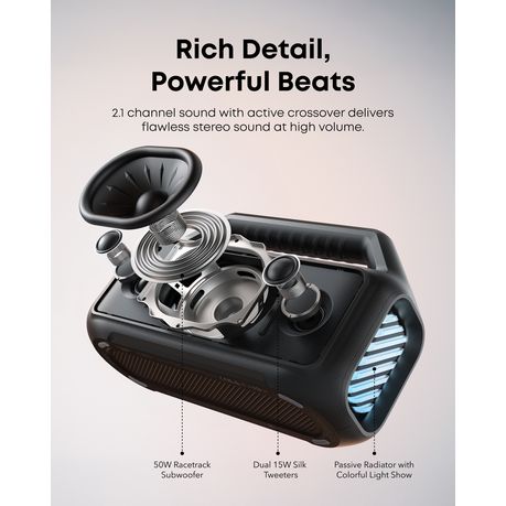 Soundcore Boom 2 80W Portable Bluetooth Speaker with BassUp | Shop