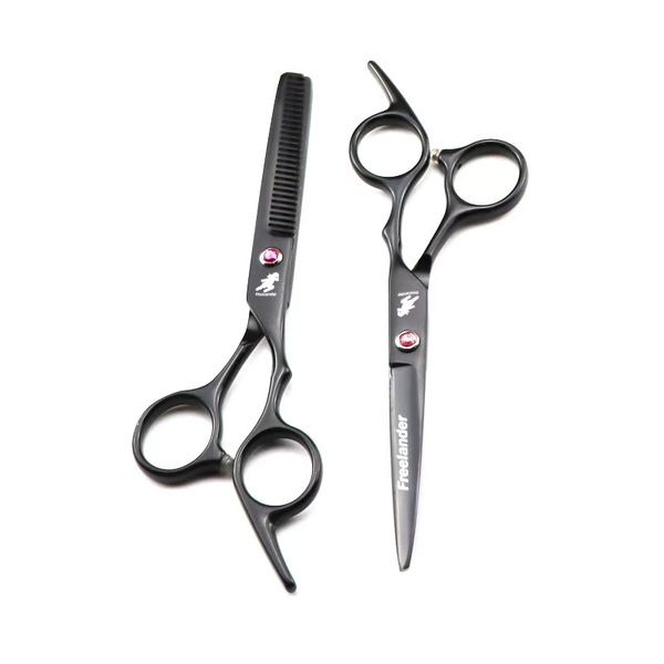 6 Inch Black Thinning Professional Haircutting Scissors