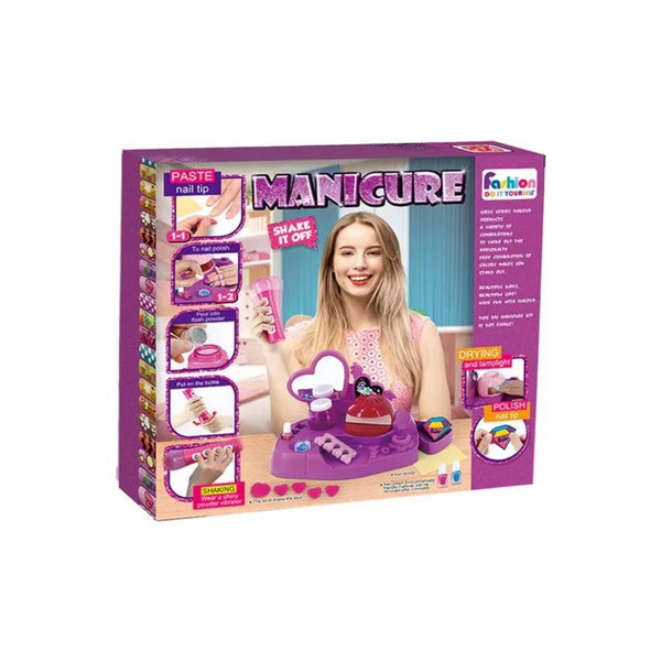 Battery-Operated Manicure Set - Salon-Style Fun at Home - Pink