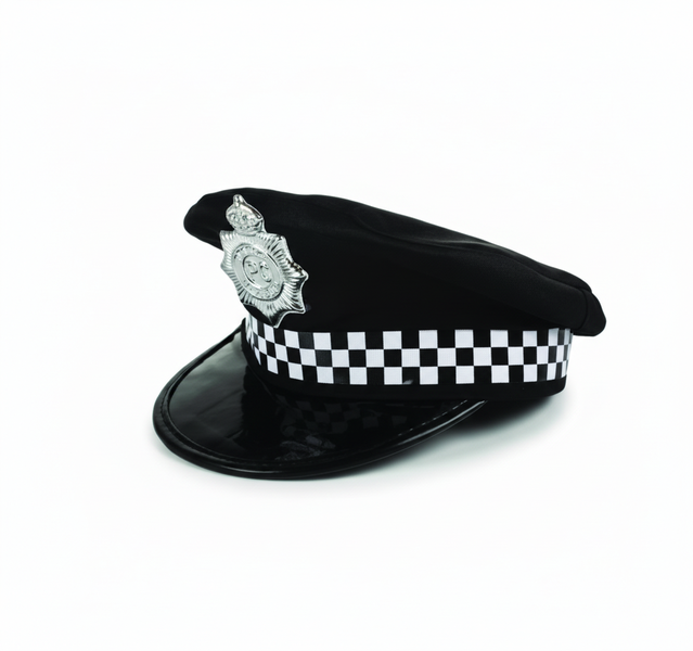 Dress Up Police Officer Hat for Kids - Durable Costume Accessory