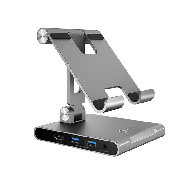 J5create JTS224 Multi-Angle Stand with Docking Station for iPad Pro