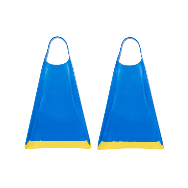 Decathlon Bodyboard Fins - 100 Turquoise Yellow