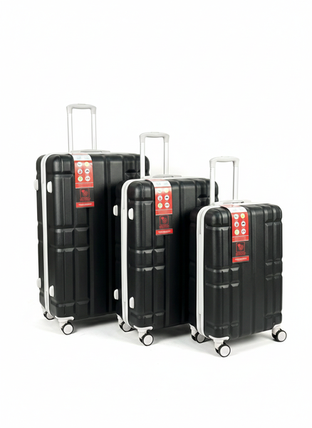 3-Pieces Travel Trolley Luggage Suitcase Set