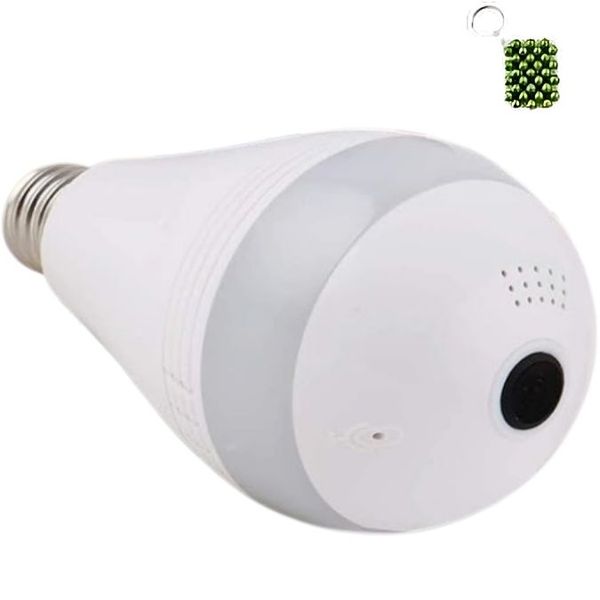 5K WiFi Bulb Camera With 360 Degrees Panoramic Camera And A Keyholder