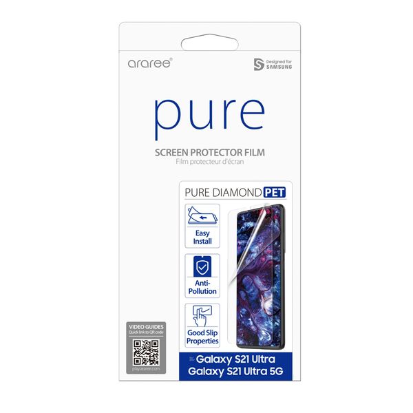 Araree Pure Diamond Screen Protector Film For Samsung Galaxy S21 Ultra/5G
