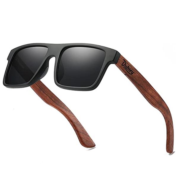 Dubery - High-Quality Polarized Wood Sunglasses - Green