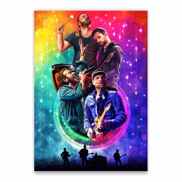 Coldplay Colourful Poster - A1
