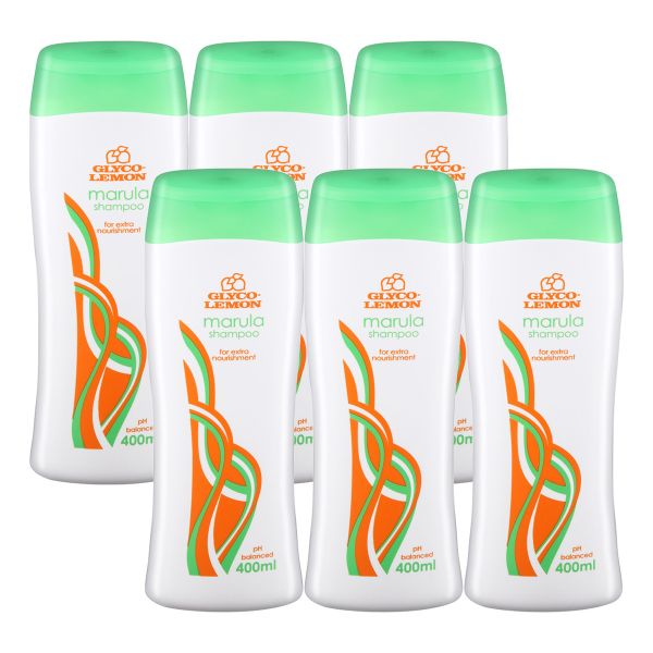 Glyco Lemon Family Shampoo Marula 400ml Pack of 6