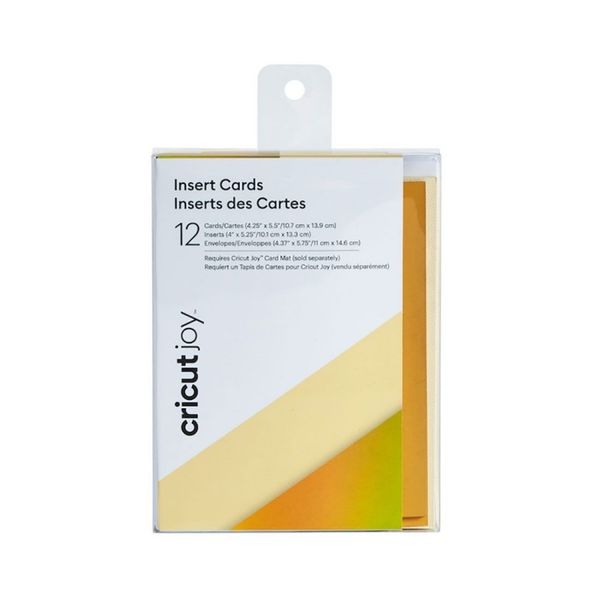 Cricut Joy Insert Cards 12-Pack (Cream/Holo)