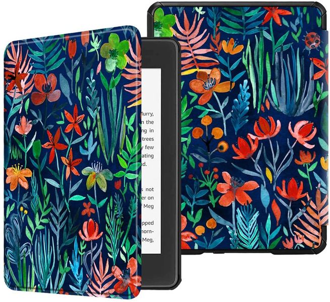 CAWA Smart Cover for Kindle Paperwhite 6" Gen 10 (2018) - Flower Patterns