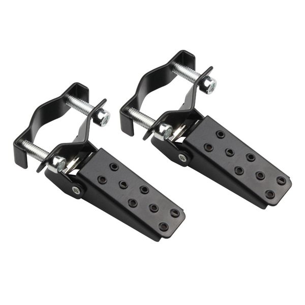 Motorcycle CG Pedal Conversion Tube Clamp Retro Style Foldable Pedals 2 PCS