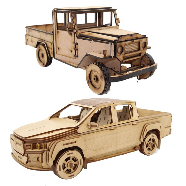 Wow We - 3D Wooden Model - Toyota Vehicles - Bundle 3