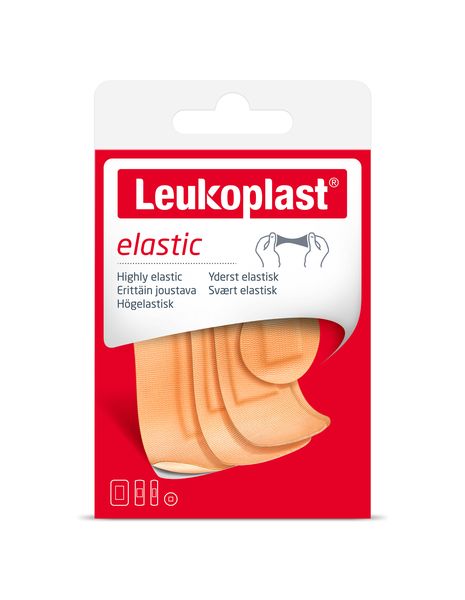 Leukoplast elastic plaster assorted pack of 40 (bulk pack of 10 boxes)