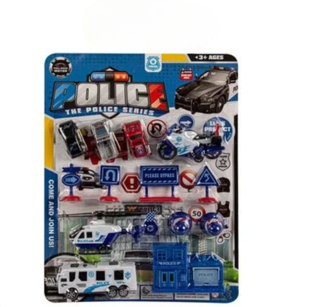 City Police Patrol Playset (43 x 32 cm) - Vehicles &amp; Figures