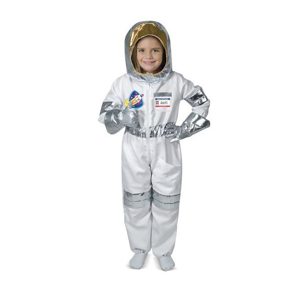 Astronaut Dress Up Costume - Kids Space Explorer Outfit -Role Play, Pretend