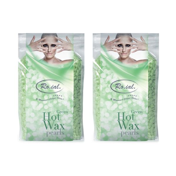 Roial Hot Wax Pearls Green 800g - 2 Pack