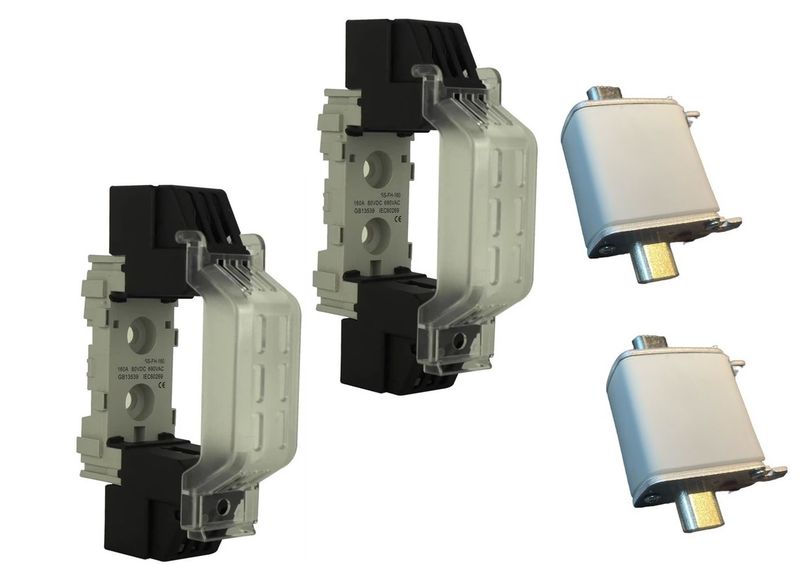 U2D Solar DC Battery Disconnect Fuse with Holder 160A-2 Pack