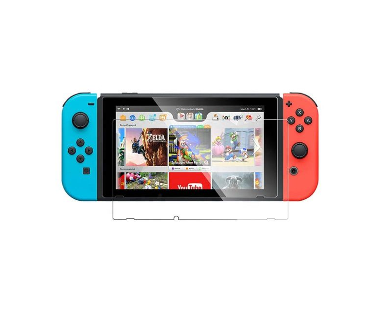 how to apply tempered glass screen protector nintendo switch