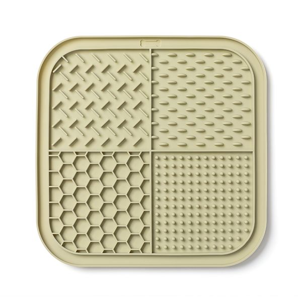 Square Non-Slip Silicone Slow Feeder Mat for Pets - 20 cm