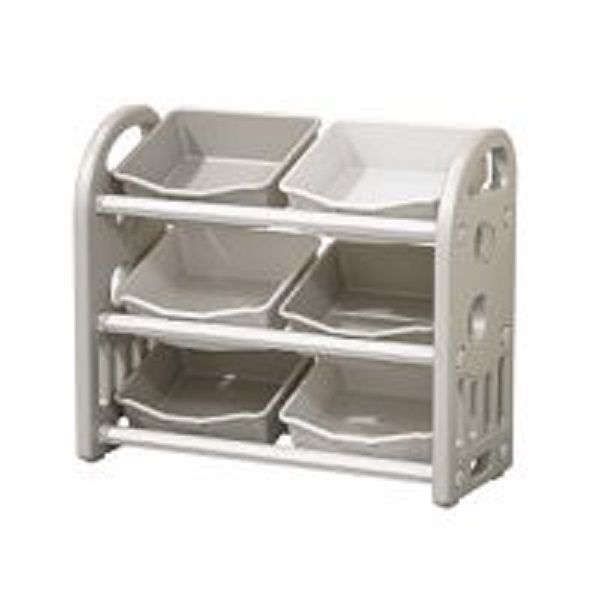 Kids' Storage Shelf Organizer Cabinet (6 Bins) - Green Air