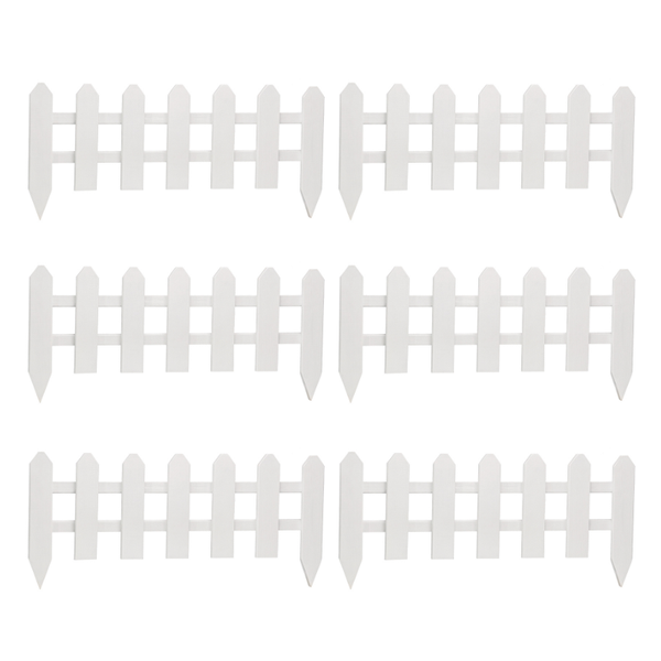 Just For Kids Picket/Garden Fence treated (Pack of 4 by 1m) - White