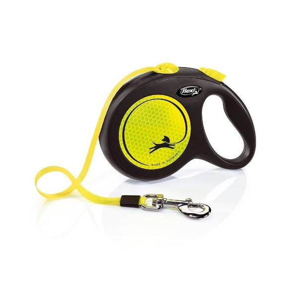 Flexi Neon Tape Lead for Dogs - 5m