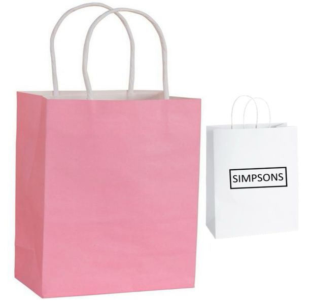 Durable Paper Gift Bags (12 Pack) &amp; Simpsons Gift Bag