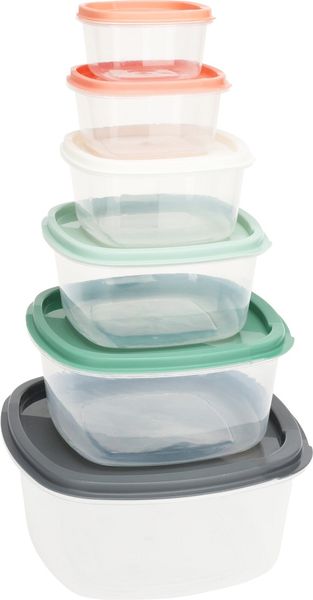 Excellent Houseware 6-Piece Food Storage Boxes