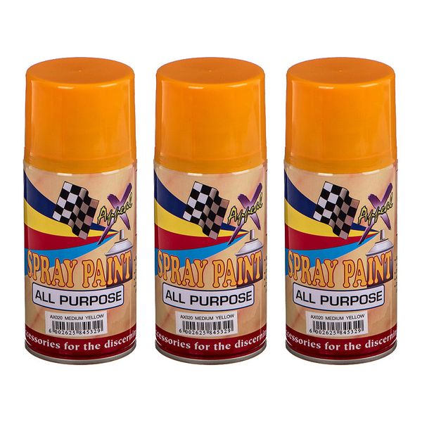 Spray Paint Yellow (250ml x 3)