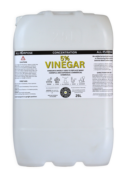5% Household Cleaning Vinegar | 25L Drum