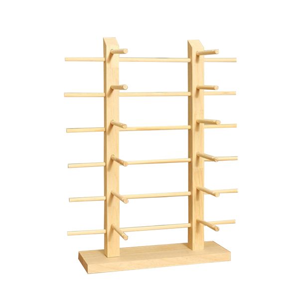 12 Pairs Wood Sunglass Display Rack Holder Organizer - Double Line