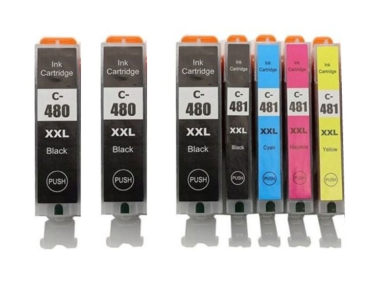 Canon PGI-480XXL / CLI-481XXL / 480 / 481 + 2 Extra Black - Compatible