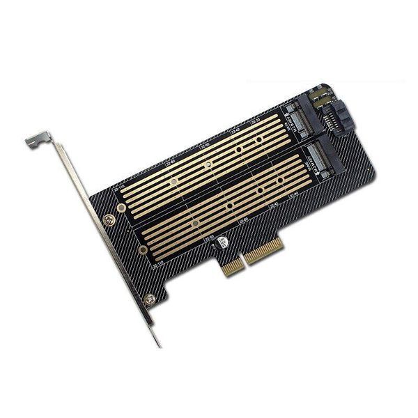 Dual Protocol M.2 NVMe &amp; NGFF SSD to PCI Express M.2 Adapter Card w/ M/BKey