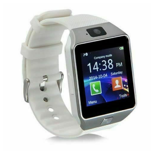 DZ09 Bluetooth Smart Watch With Camera - WHITE