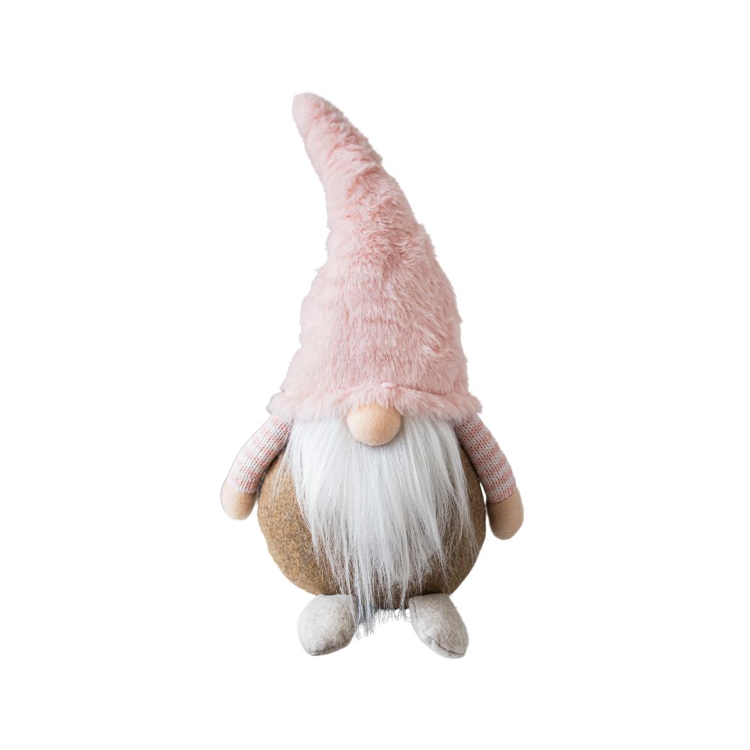 Nordic Scandinavian Pink Tomte Nisse Gnome Gift Decoration (33cm)