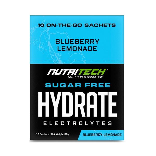 Nutritech Hydrate Electrolytes Blueberry Lemonade Sachets