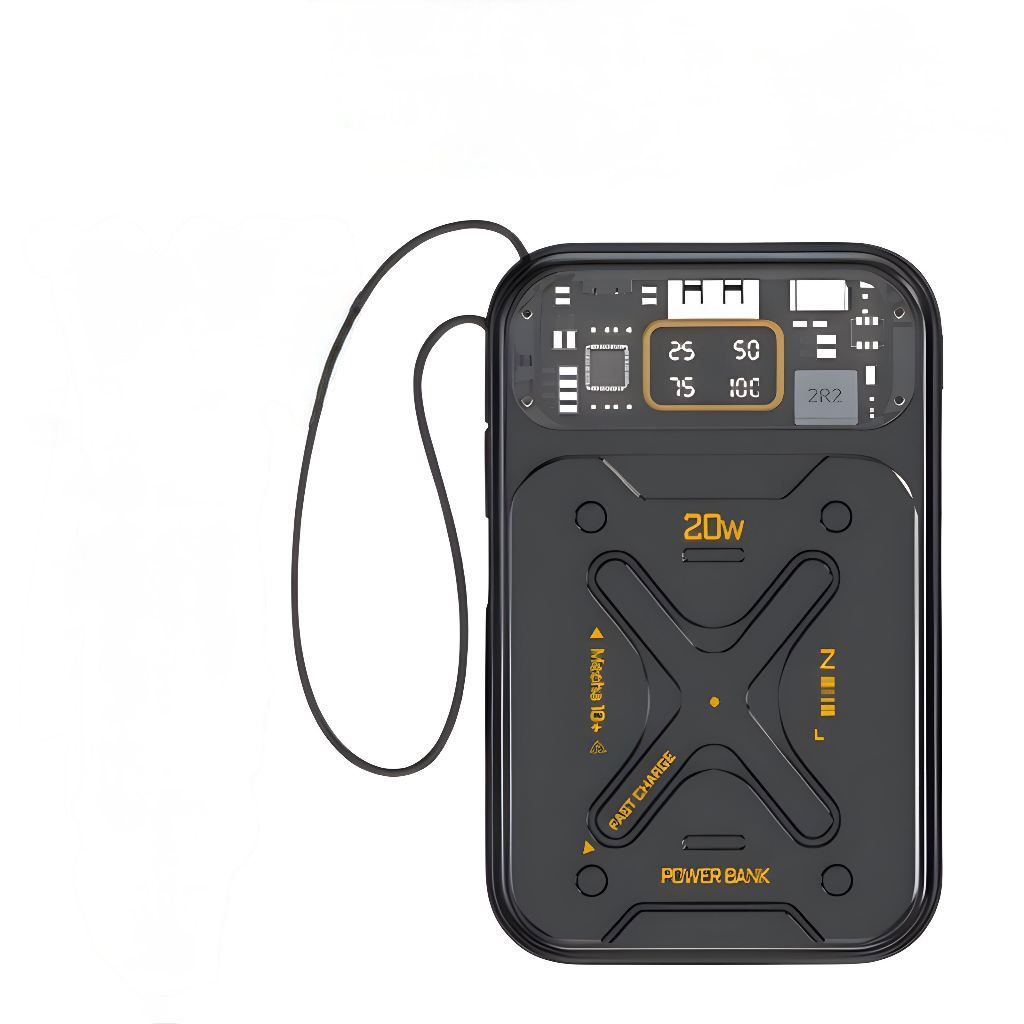 12000MAH Fast Charging Power Bank with Led Lights